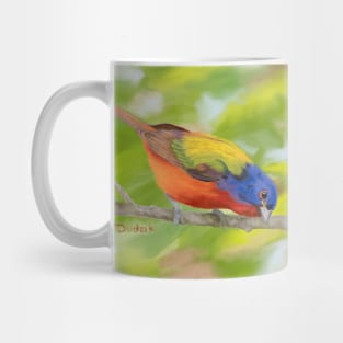 Painted Bunting painted by me Mug